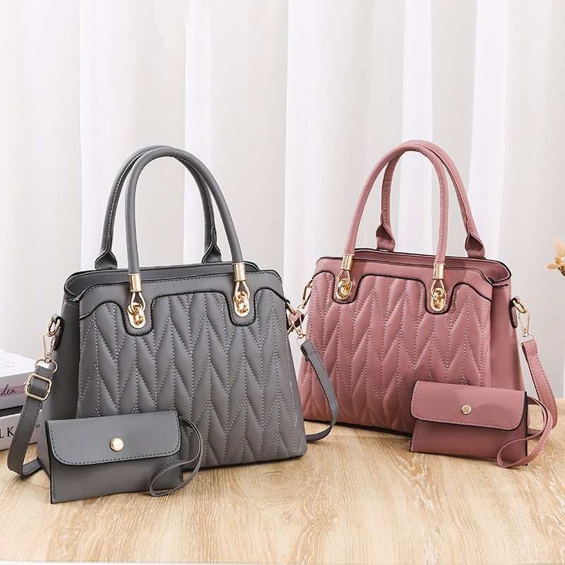 Diamond Pattern Fashionable Handbag - Eve's High Fashion LLC