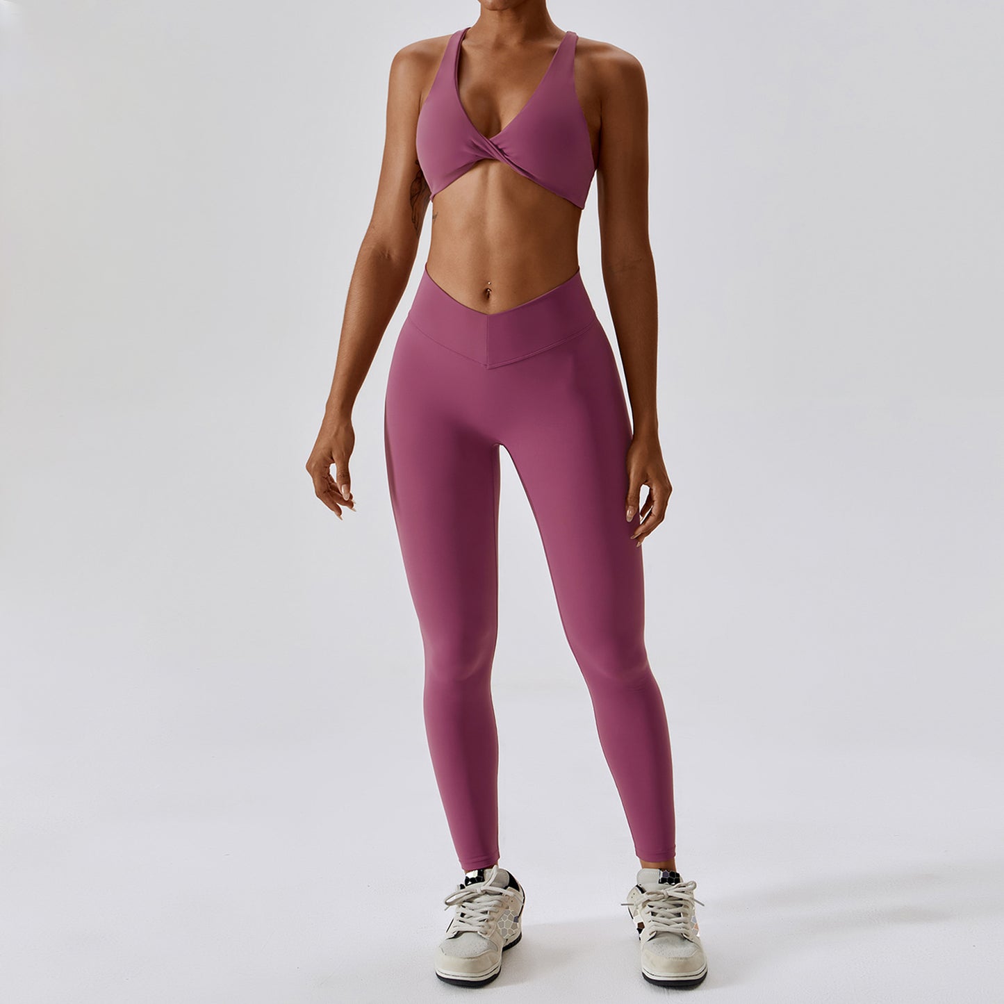 2Pcs Solid Color Sportswear Set - Eve's High Fashion LLC