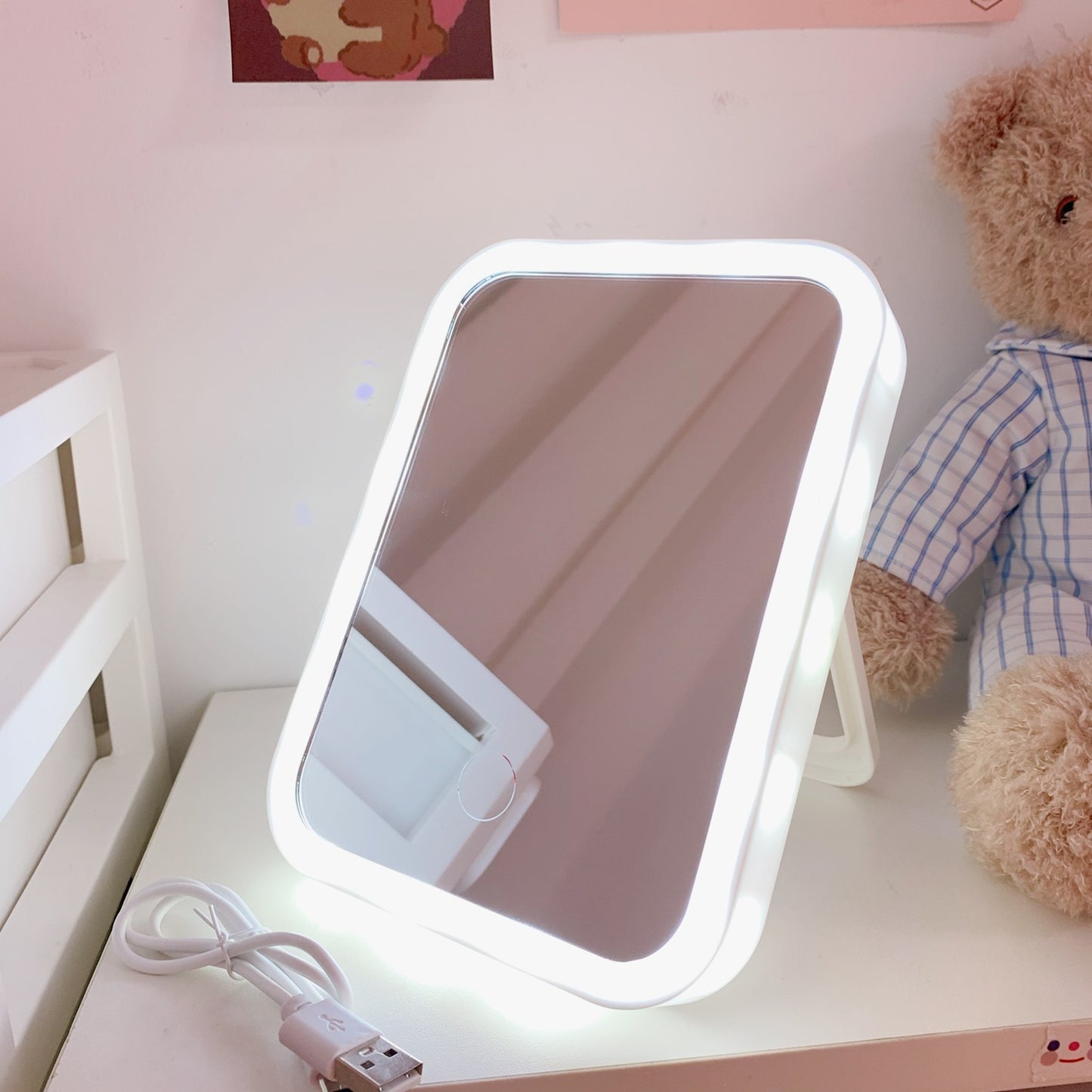 Desktop Desktop Vanity Mirror LED Vanity Mirror Portable Vanity Mirror - Eve's High Fashion LLC