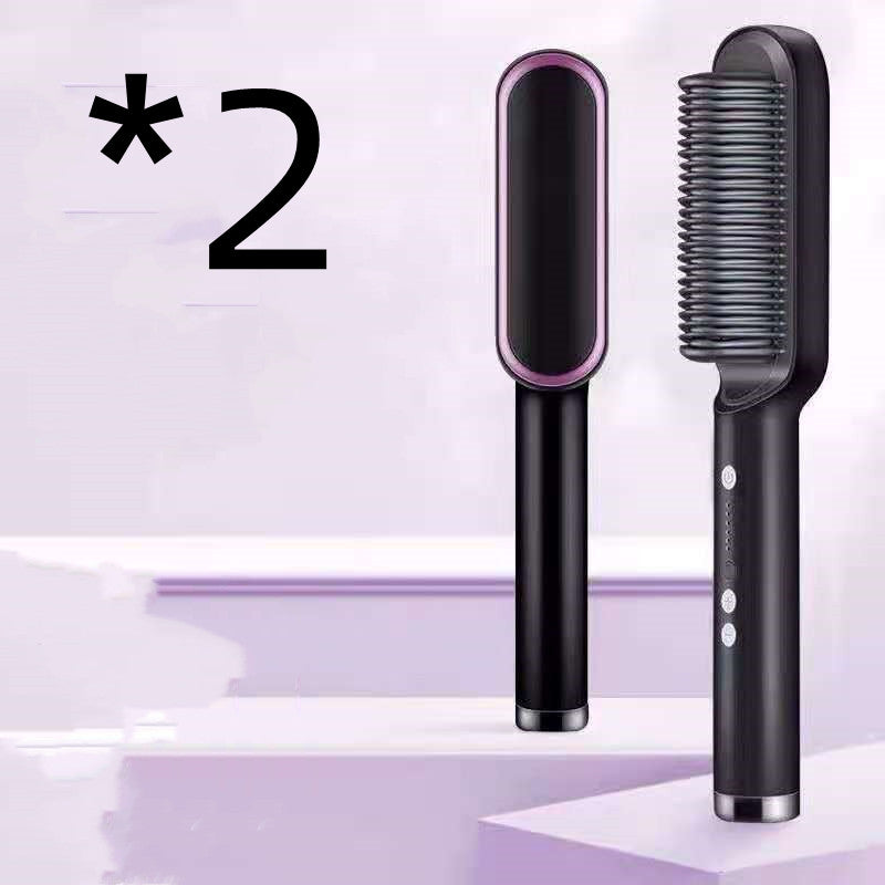 2 In 1 Electric Hair Brush/Straightener - Eve's High Fashion LLC