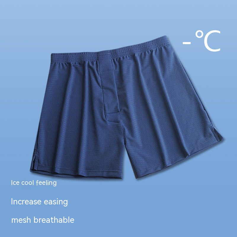 Men's Loose Ice Silk Mesh Breathable Boxer - Eve's High Fashion LLC