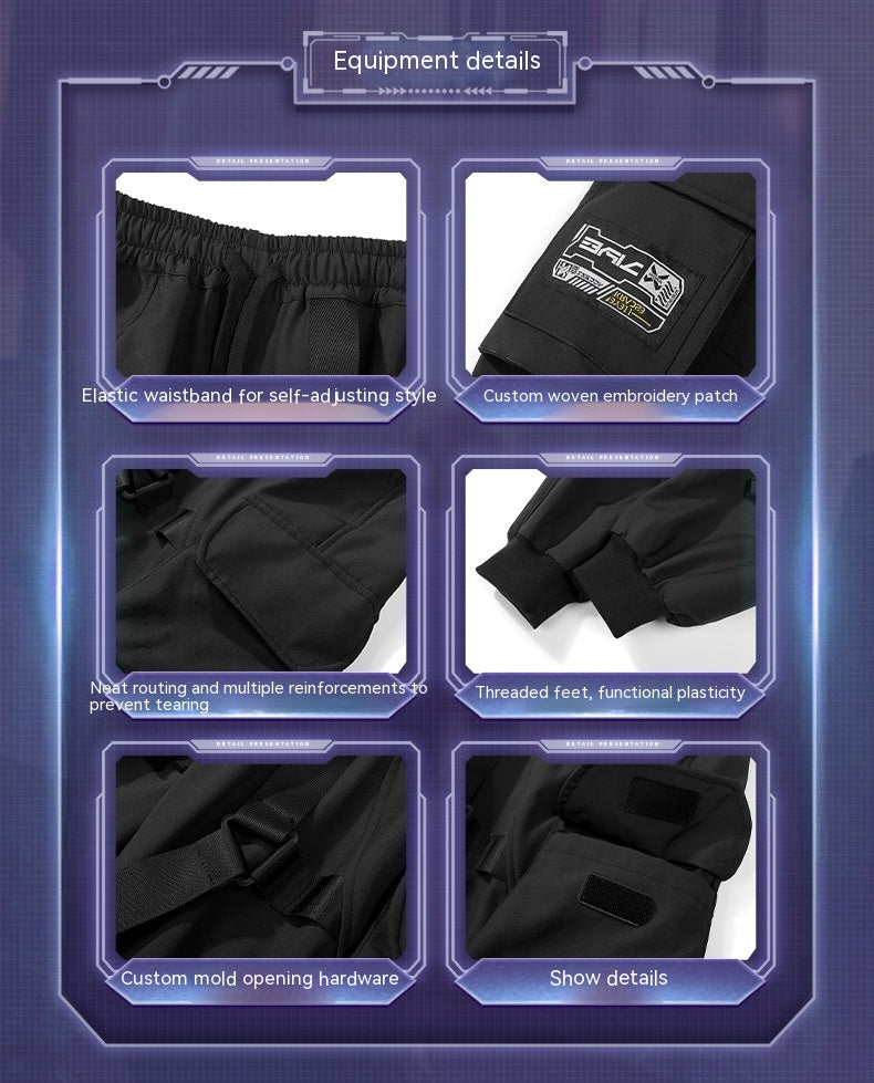 Men's Loose Multi-Pocket Casual Pants - Eve's High Fashion LLC