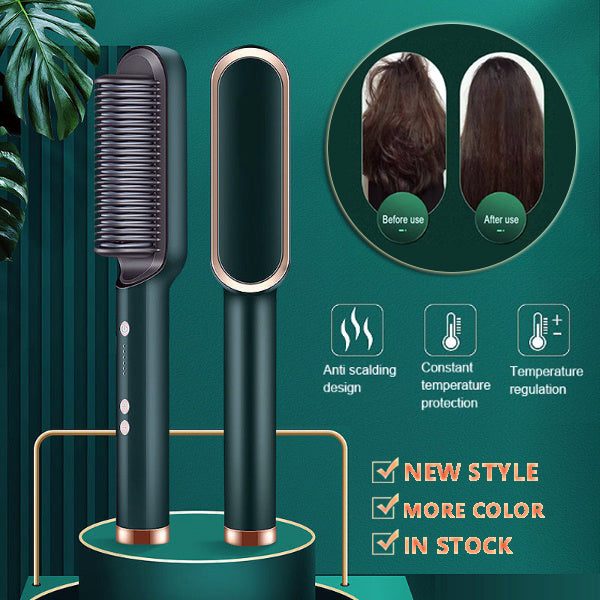 2 In 1 Electric Hair Brush/Straightener - Eve's High Fashion LLC