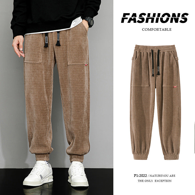 Men's Corduroy Casual Pants - Eve's High Fashion LLC