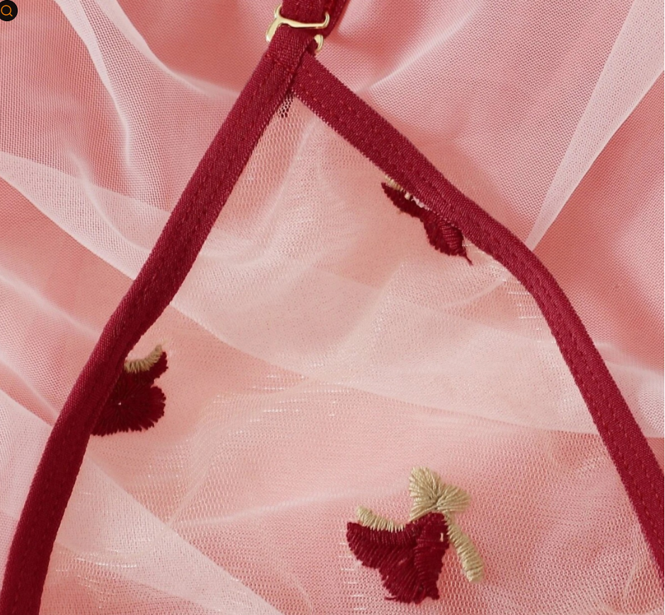 Sexy Bra and Thong Cherry Set - Eve's High Fashion LLC