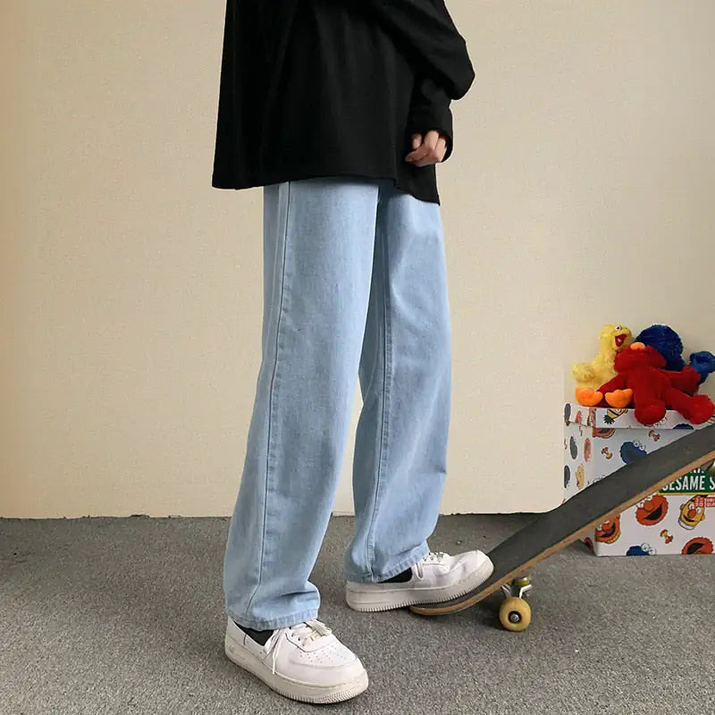 Straight Wide Leg Baggy Jeans - Eve's High Fashion LLC