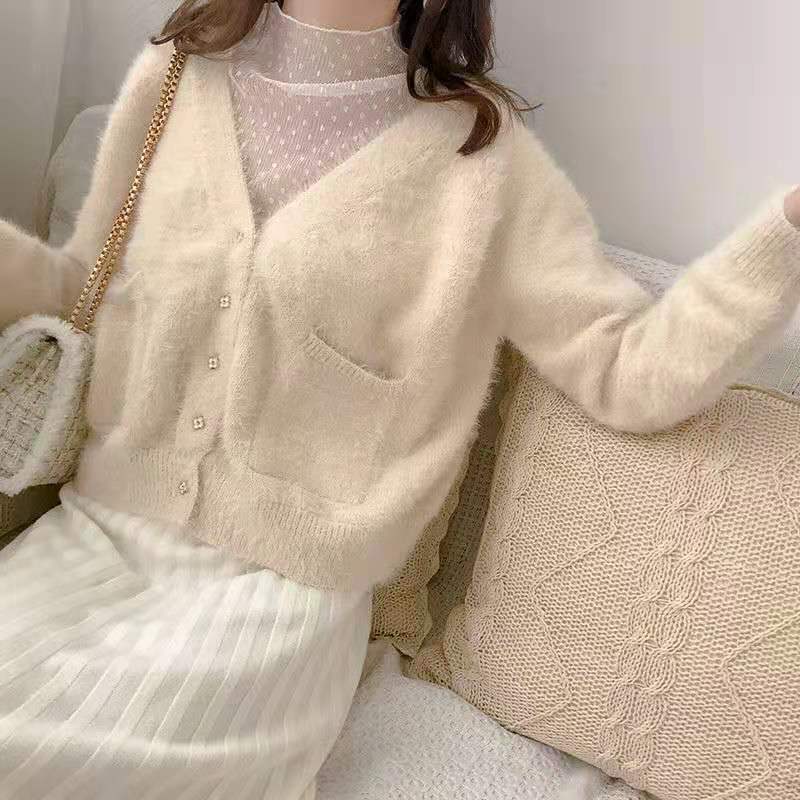 Polka Dot Perspective Lace Mesh Blouse - Eve's High Fashion LLC