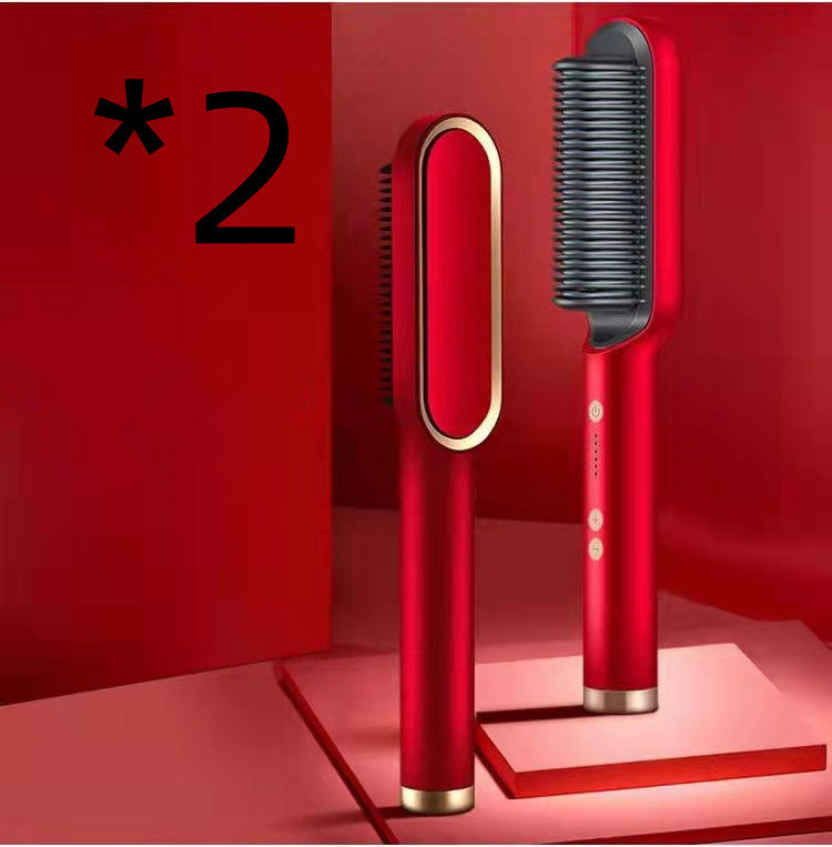2 In 1 Electric Hair Brush/Straightener - Eve's High Fashion LLC