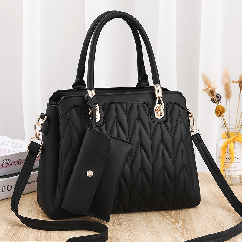 Diamond Pattern Fashionable Handbag - Eve's High Fashion LLC