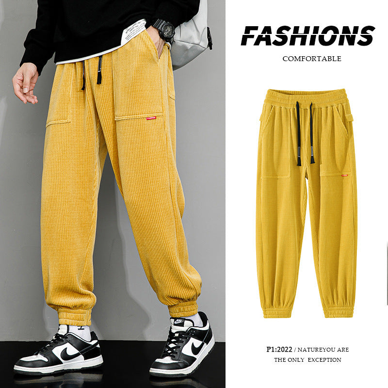 Men's Corduroy Casual Pants - Eve's High Fashion LLC