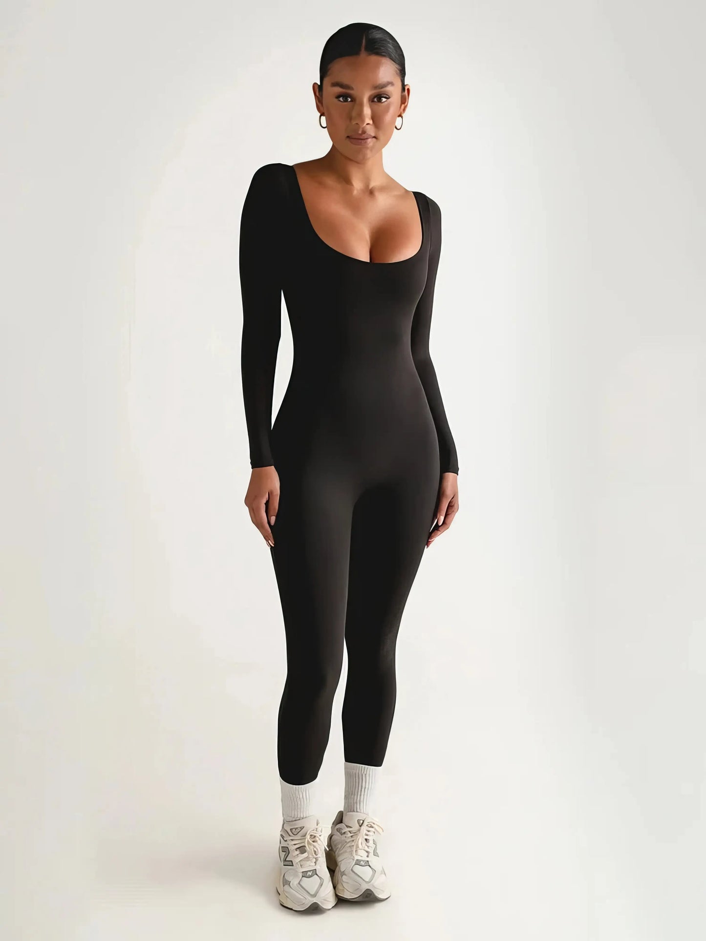 Elastic Low Cut Jumpsuit - Eve's High Fashion LLC