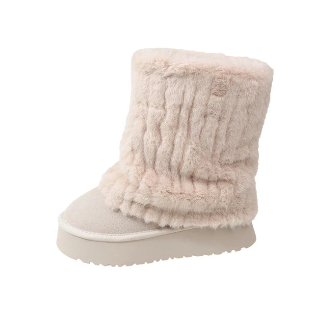 Thick Soled Snow Boots - Eve's High Fashion LLC