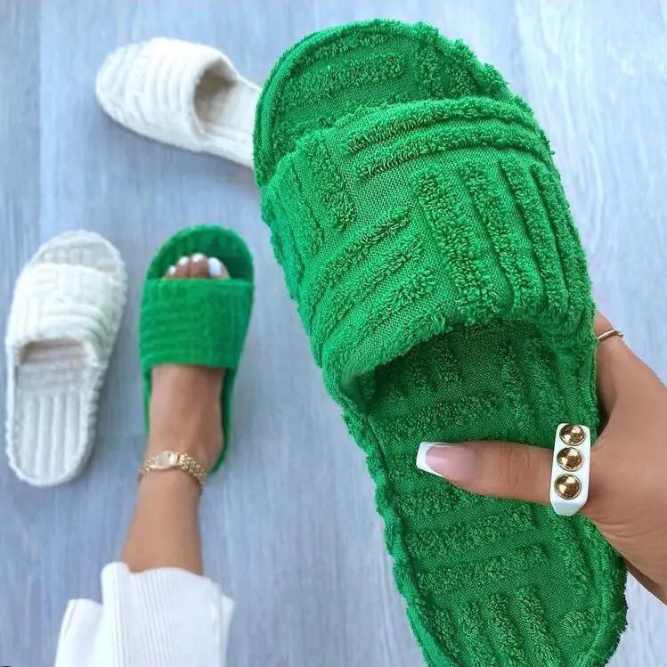 Women's Furry Casual Slippers - Eve's High Fashion LLC