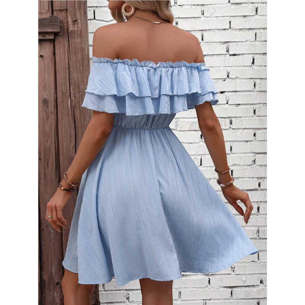 Off-The-Shoulder Knot Dress - Eve's High Fashion LLC