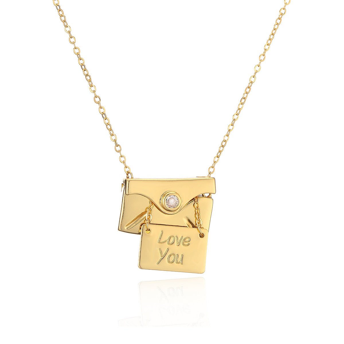 Creative Copper Plated Gold Pendant Necklace - Eve's High Fashion LLC
