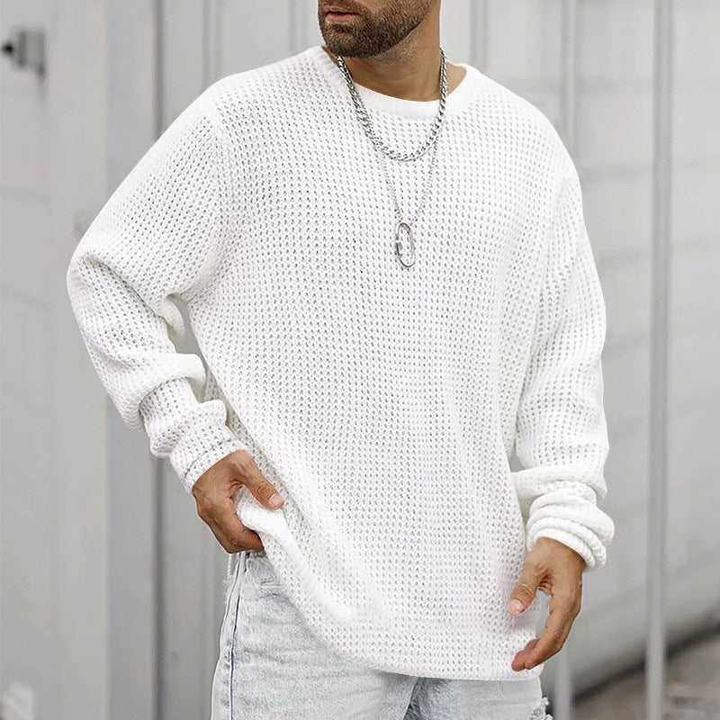 Long-Sleeved Crew Neck Casual Men's Shirt - Eve's High Fashion LLC