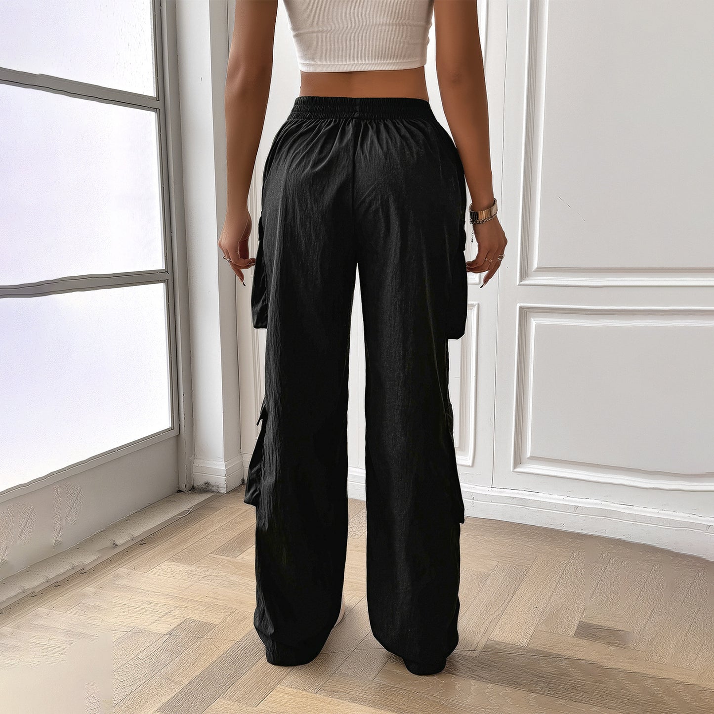 Women's Casual Solid Color Sweatpants - Eve's High Fashion LLC