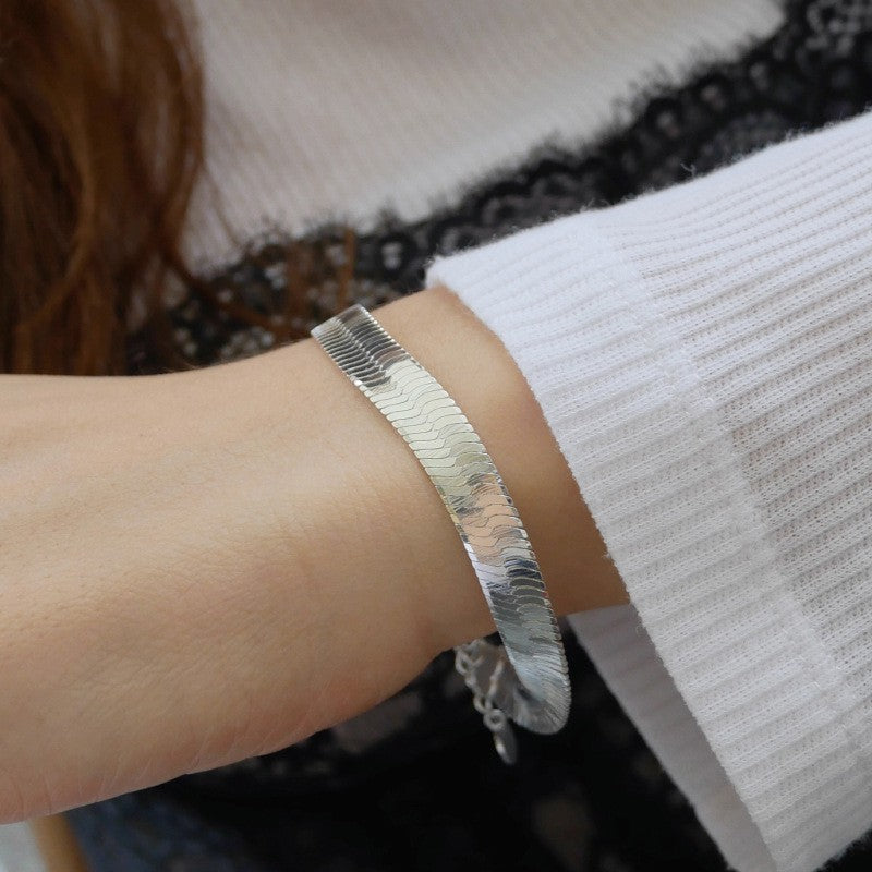 Simple Cold Style Snake Bone Necklace/Bracelet - Eve's High Fashion LLC