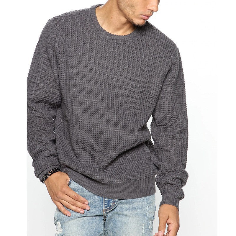 Long-Sleeved Crew Neck Casual Men's Shirt - Eve's High Fashion LLC