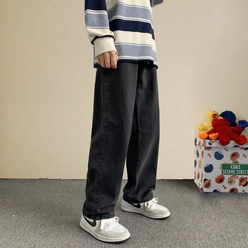 Straight Wide Leg Baggy Jeans - Eve's High Fashion LLC