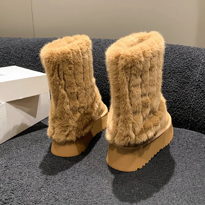 Thick Soled Snow Boots - Eve's High Fashion LLC