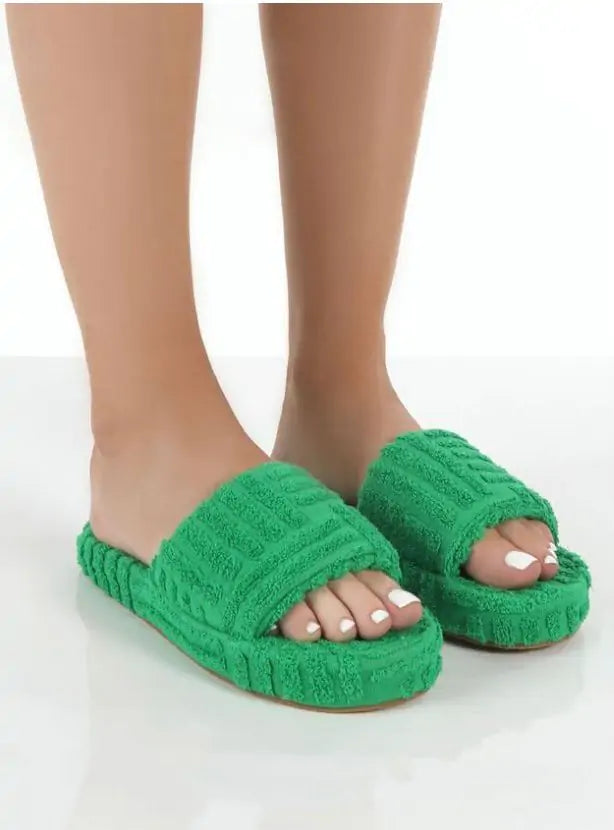 Women's Furry Casual Slippers - Eve's High Fashion LLC