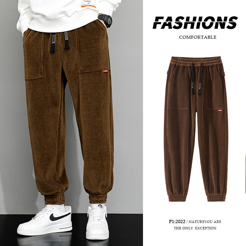 Men's Corduroy Casual Pants - Eve's High Fashion LLC