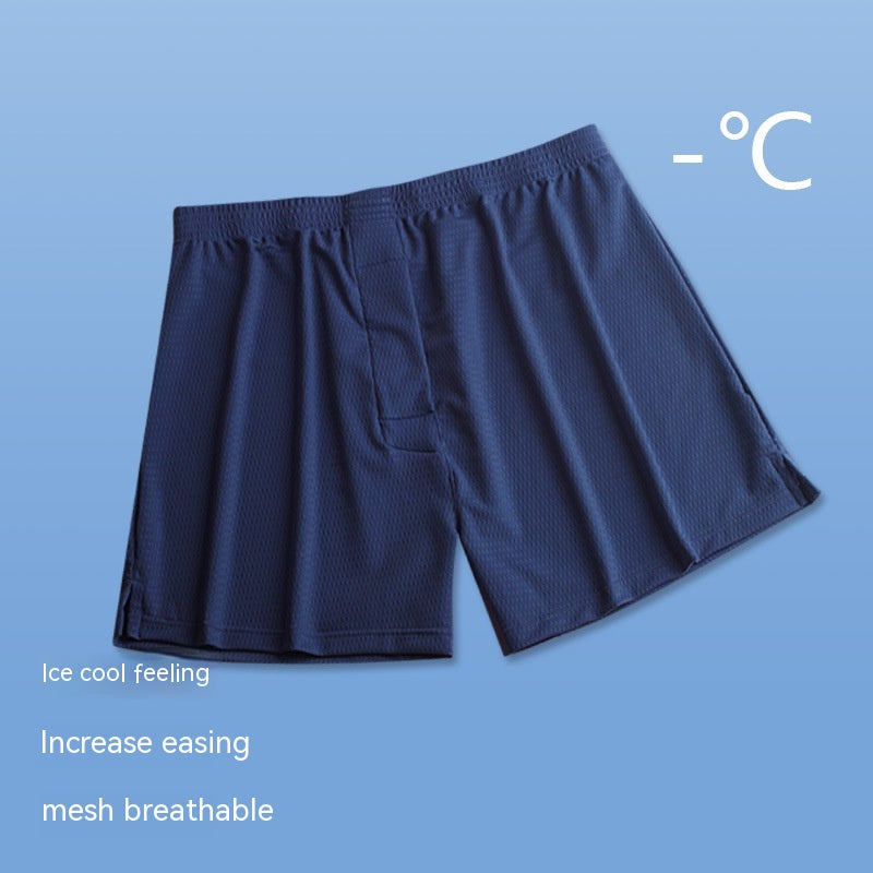 Men's Loose Ice Silk Mesh Breathable Boxer - Eve's High Fashion LLC