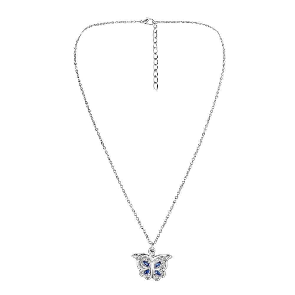 Diamond Photo Box Butterfly Necklace - Eve's High Fashion LLC