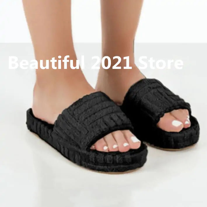 Women's Furry Casual Slippers - Eve's High Fashion LLC