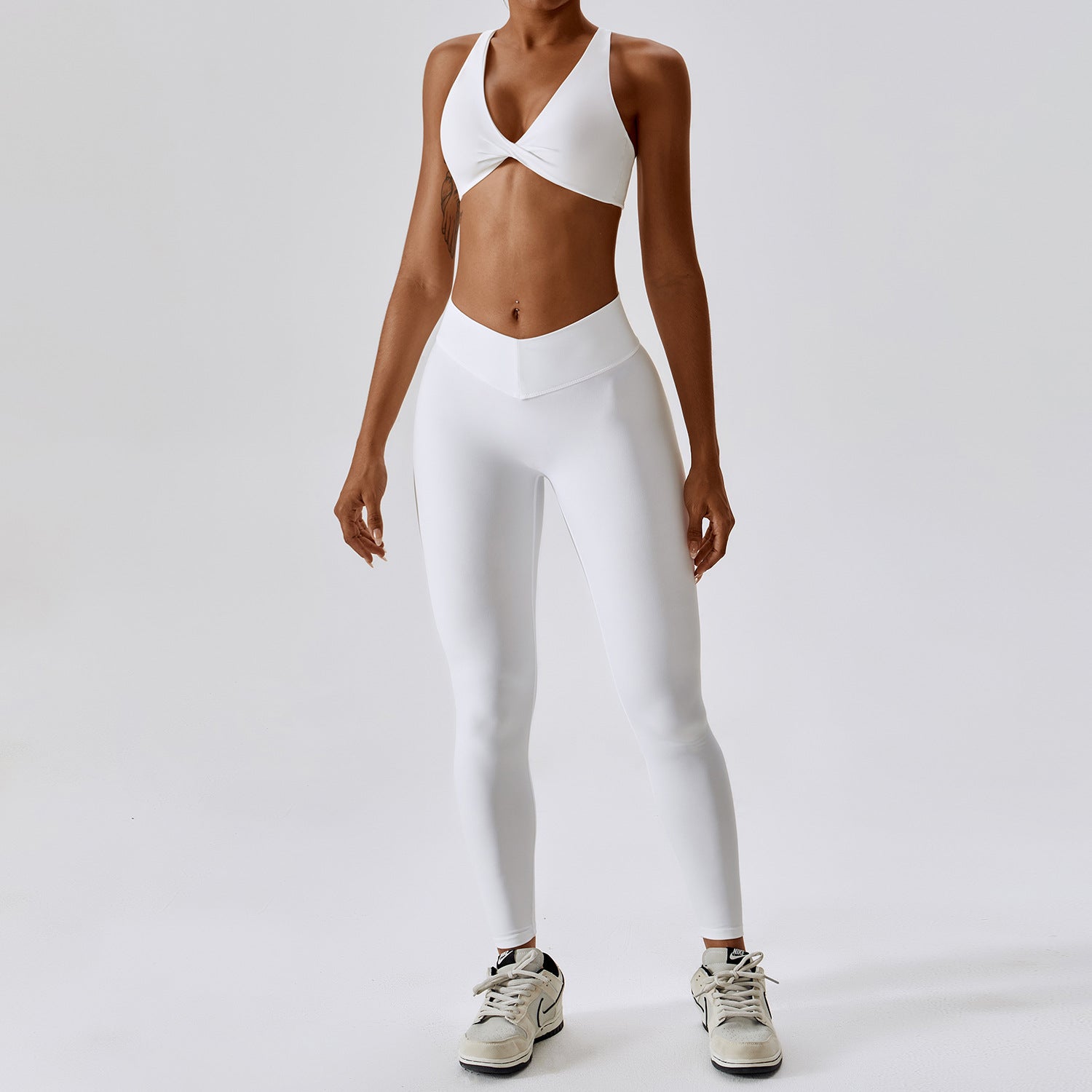 2Pcs Solid Color Sportswear Set - Eve's High Fashion LLC