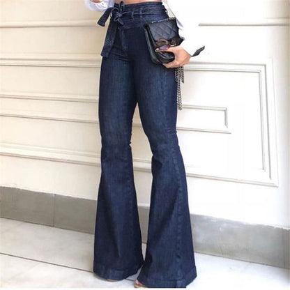 Micro Elastic Lace-Up Jeans - Eve's High Fashion LLC