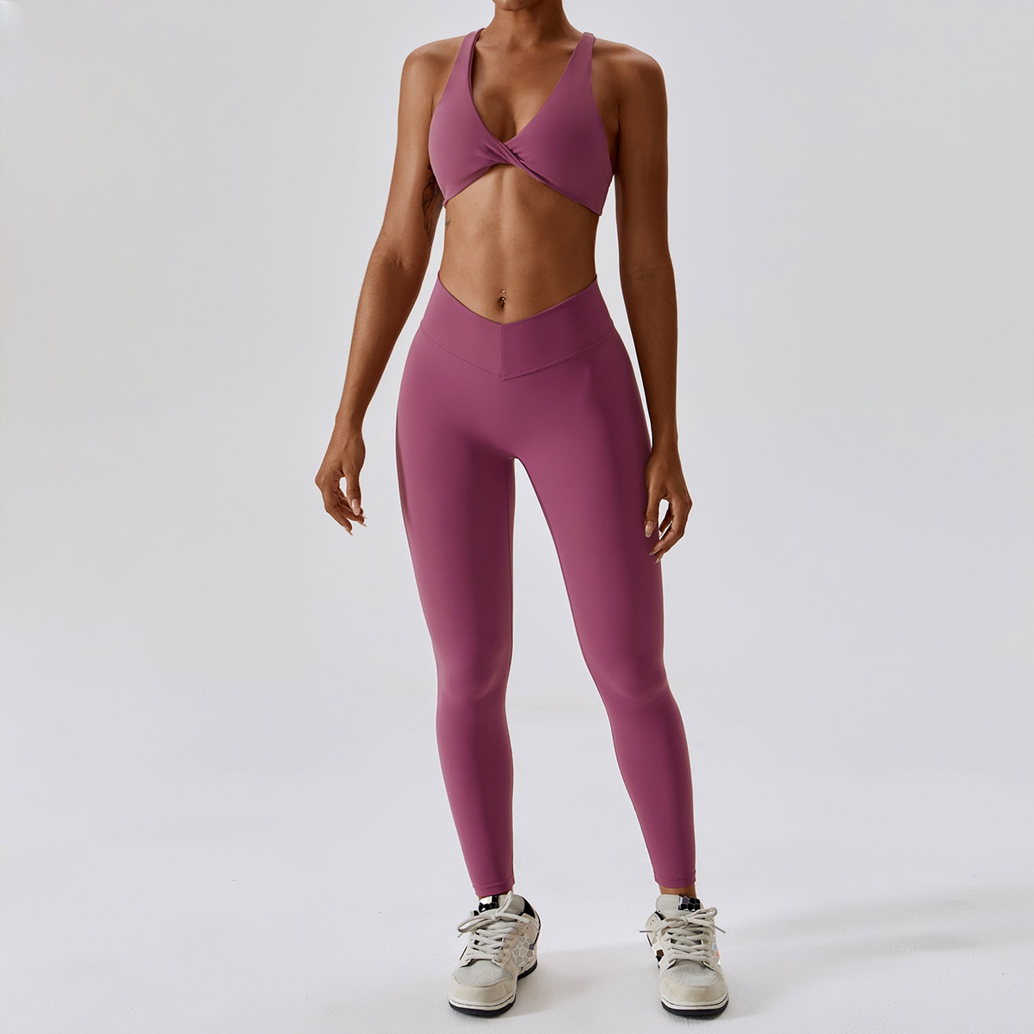 2Pcs Solid Color Sportswear Set - Eve's High Fashion LLC