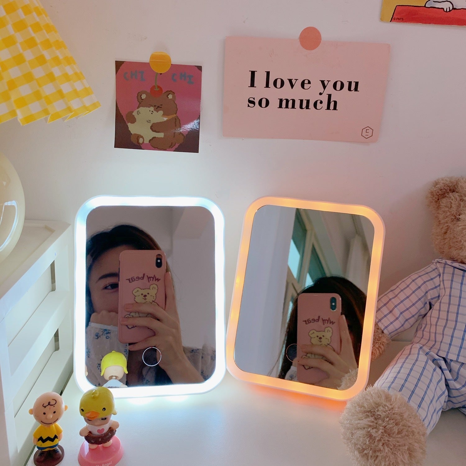 Desktop Desktop Vanity Mirror LED Vanity Mirror Portable Vanity Mirror - Eve's High Fashion LLC