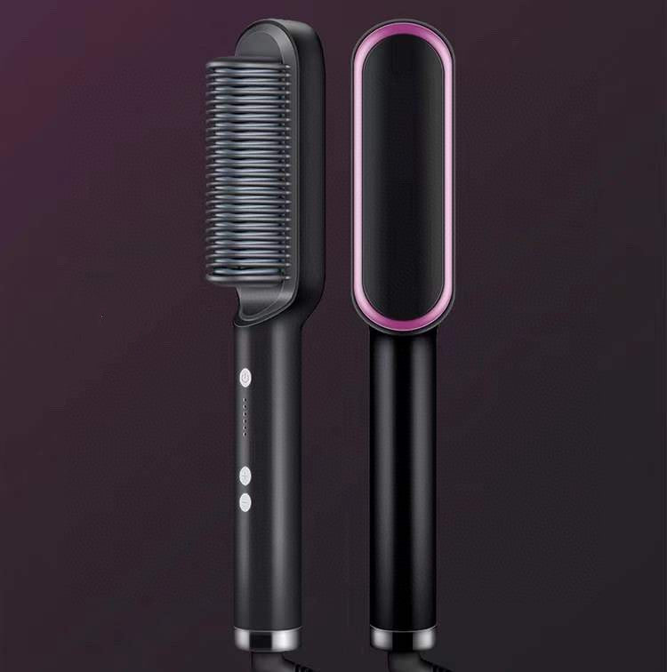 2 In 1 Electric Hair Brush/Straightener - Eve's High Fashion LLC