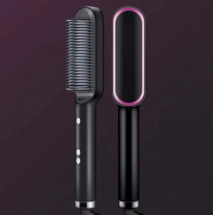 2 In 1 Electric Hair Brush/Straightener - Eve's High Fashion LLC