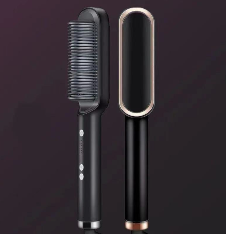 2 In 1 Electric Hair Brush/Straightener - Eve's High Fashion LLC