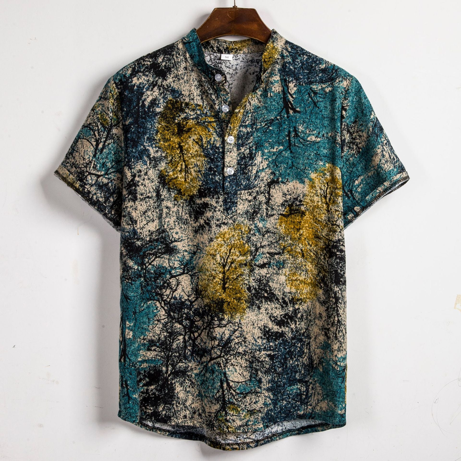 Men's Multicolor Short-Sleeved Shirt - Eve's High Fashion LLC