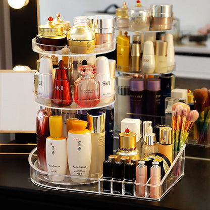 Clear Three-Layered Cosmetic Storage - Eve's High Fashion LLC