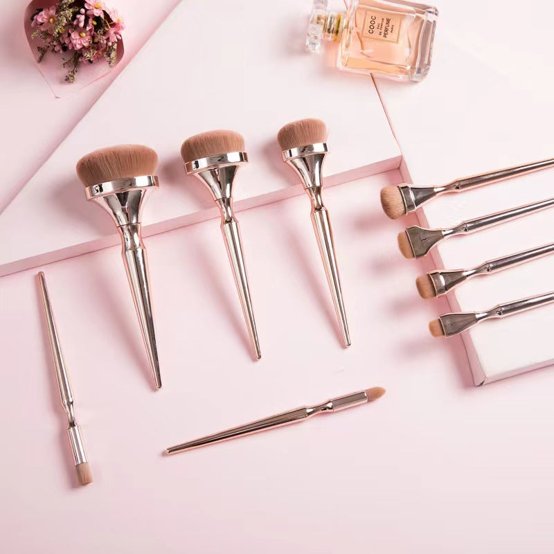 9Pcs  Gold Plating Makeup Brush Set - Eve's High Fashion LLC