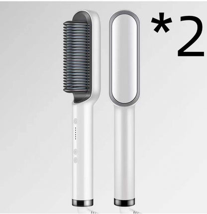 2 In 1 Electric Hair Brush/Straightener - Eve's High Fashion LLC