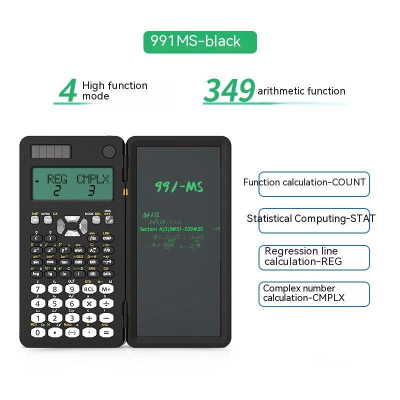 2 In 1 Foldable Scientific Calculators Handwriting Tablet Learning Function Calculator - Eve's High Fashion LLC