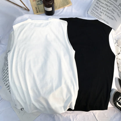 Loose Harajuku Style Sleeveless T-Shirt - Eve's High Fashion LLC