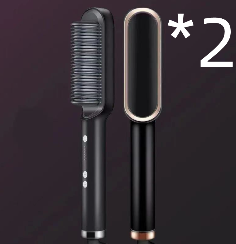 2 In 1 Electric Hair Brush/Straightener - Eve's High Fashion LLC