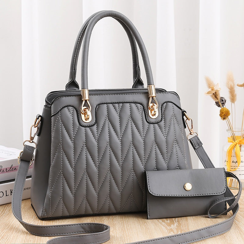 Diamond Pattern Fashionable Handbag - Eve's High Fashion LLC