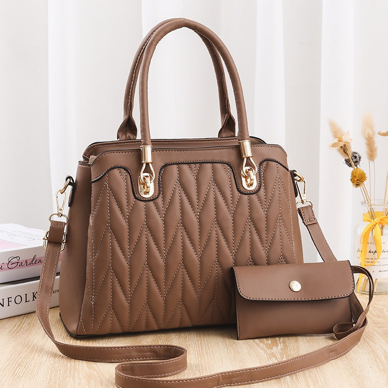 Diamond Pattern Fashionable Handbag - Eve's High Fashion LLC