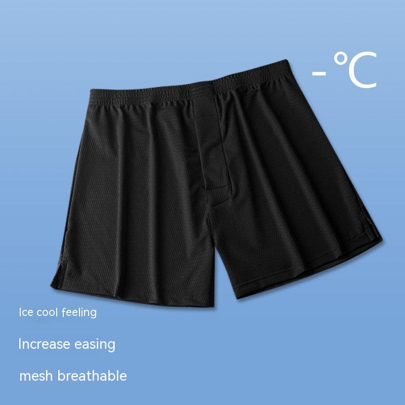 Men's Loose Ice Silk Mesh Breathable Boxer - Eve's High Fashion LLC