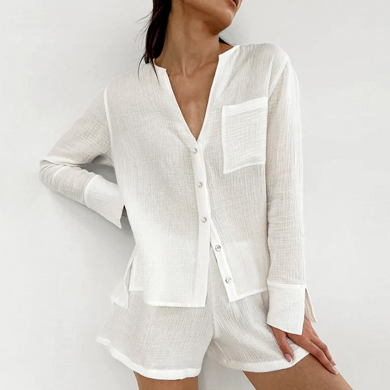 Loose Solid Color Shorts and Shirt Set - Eve's High Fashion LLC