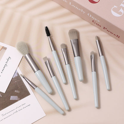 8Pcs Macarons Mini Makeup Brush Set - Eve's High Fashion LLC