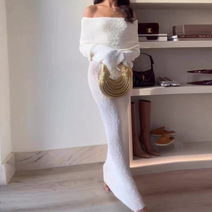 Women's Turtleneck Long Dress - Eve's High Fashion LLC